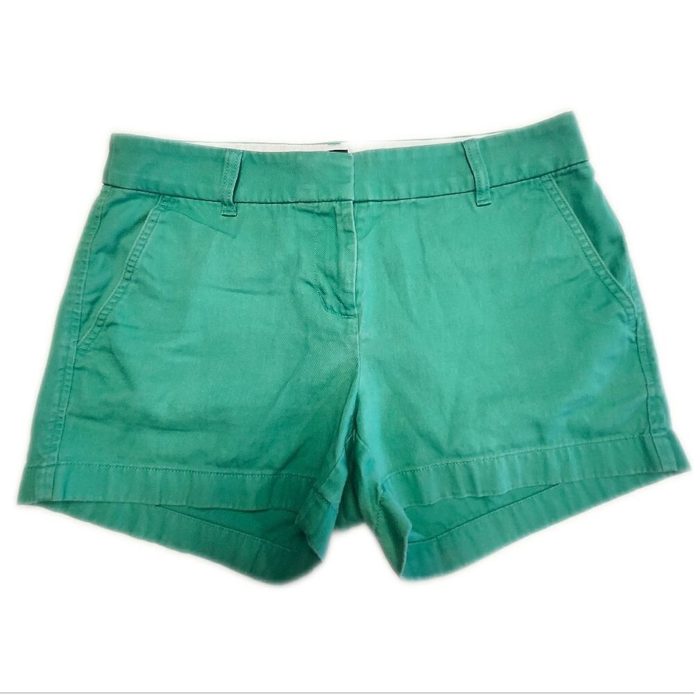 J. Crew Green 3.5" Cotton Shorts, 2